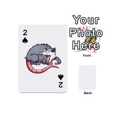 Opossum T-shirtwhite Look Calm Opossum 03 T-shirt (1) Playing Cards 54 Designs (mini) by EnriqueJohnson