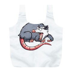 Opossum T-shirtwhite Look Calm Opossum 03 T-shirt (1) Full Print Recycle Bag (l) by EnriqueJohnson