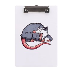 Opossum T-shirtwhite Look Calm Opossum 03 T-shirt (1) A5 Acrylic Clipboard by EnriqueJohnson