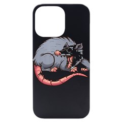 Opossum T-shirtwhite Look Calm Opossum 03 T-shirt (1) Iphone 14 Pro Max Black Uv Print Case by EnriqueJohnson