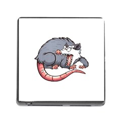 Opossum T-shirtwhite Look Calm Opossum 03 T-shirt Memory Card Reader (square 5 Slot) by EnriqueJohnson