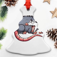 Opossum T-shirtwhite Look Calm Opossum 03 T-shirt Christmas Tree Ornament (two Sides) by EnriqueJohnson