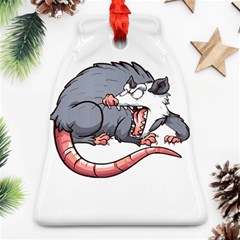 Opossum T-shirtwhite Look Calm Opossum 03 T-shirt Bell Ornament (two Sides)