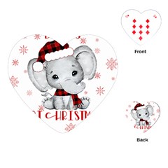 Elephant Art T- Shirtelephant T- Shirt Playing Cards Single Design (heart) by ZUXUMI