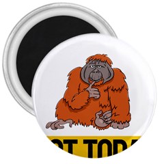 Orangutan T-shirtnope Not Today Orangutan 13 T-shirt 3  Magnets by EnriqueJohnson