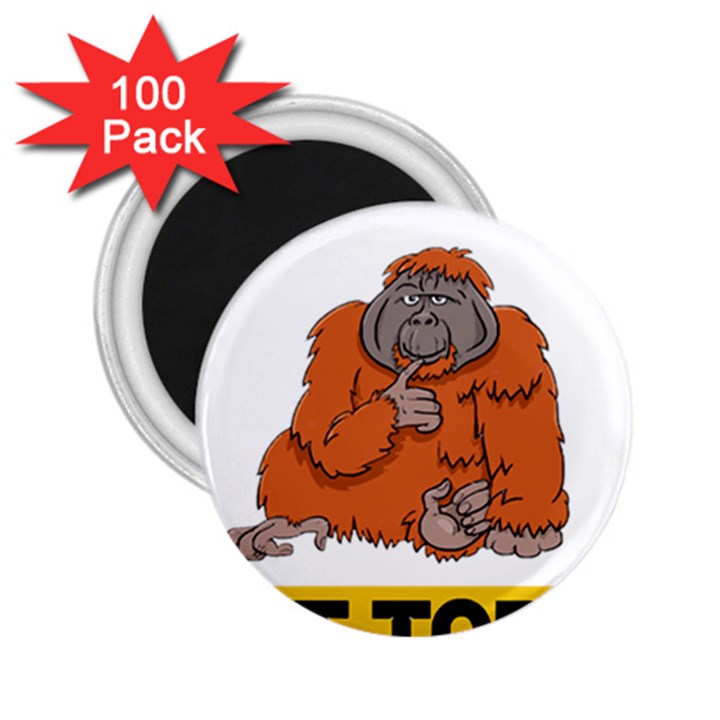 Orangutan T-shirtnope Not Today Orangutan 13 T-shirt 2.25  Magnets (100 pack) 