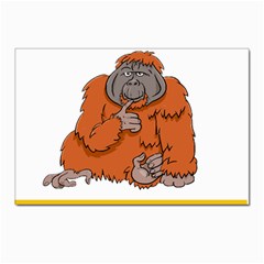 Orangutan T-shirtnope Not Today Orangutan 13 T-shirt Postcard 4 x 6  (pkg Of 10) by EnriqueJohnson