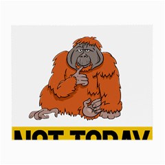 Orangutan T-shirtnope Not Today Orangutan 13 T-shirt Small Glasses Cloth by EnriqueJohnson