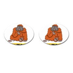 Orangutan T-shirtnope Not Today Orangutan 13 T-shirt Cufflinks (oval) by EnriqueJohnson