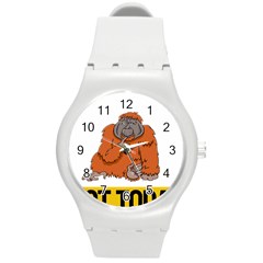 Orangutan T-shirtnope Not Today Orangutan 13 T-shirt Round Plastic Sport Watch (m) by EnriqueJohnson