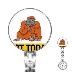 Orangutan T-shirtnope Not Today Orangutan 13 T-shirt Stainless Steel Nurses Watch by EnriqueJohnson