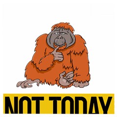 Orangutan T-shirtnope Not Today Orangutan 13 T-shirt Wooden Puzzle Square by EnriqueJohnson