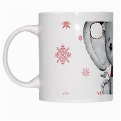 Elephant Art T- Shirtelephant T- Shirt White Mug by ZUXUMI