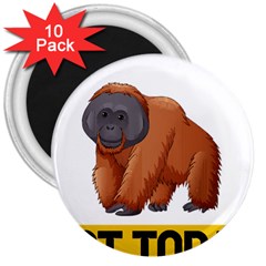 Orangutan T-shirtnope Not Today Orangutan 16 T-shirt 3  Magnets (10 Pack)  by EnriqueJohnson