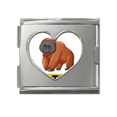 Orangutan T-shirtnope Not Today Orangutan 16 T-shirt Mega Link Heart Italian Charm (18mm) by EnriqueJohnson