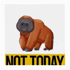 Orangutan T-shirtnope Not Today Orangutan 16 T-shirt Medium Glasses Cloth (2 Sides) by EnriqueJohnson