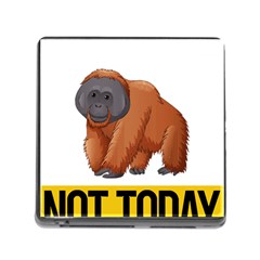 Orangutan T-shirtnope Not Today Orangutan 16 T-shirt Memory Card Reader (square 5 Slot) by EnriqueJohnson