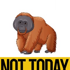 Orangutan T-shirtnope Not Today Orangutan 16 T-shirt Play Mat (rectangle) by EnriqueJohnson