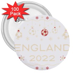 England T- Shirt England Ugly Christmas Sweater Soccer Football 2022 Xmas Pajama T- Shirt (1) 3  Buttons (100 Pack)  by ZUXUMI