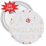 England T- Shirt England Ugly Christmas Sweater Soccer Football 2022 Xmas Pajama T- Shirt (1) 3  Buttons (100 pack)  Front