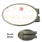 England T- Shirt England Ugly Christmas Sweater Soccer Football 2022 Xmas Pajama T- Shirt (1) Money Clips (Oval)  Front