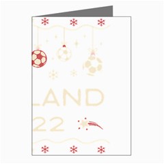 England T- Shirt England Ugly Christmas Sweater Soccer Football 2022 Xmas Pajama T- Shirt (1) Greeting Cards (pkg Of 8) by ZUXUMI