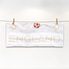 England T- Shirt England Ugly Christmas Sweater Soccer Football 2022 Xmas Pajama T- Shirt (1) Hand Towel by ZUXUMI