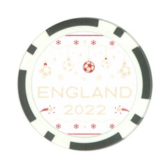 England T- Shirt England Ugly Christmas Sweater Soccer Football 2022 Xmas Pajama T- Shirt (1) Poker Chip Card Guard (10 Pack) by ZUXUMI