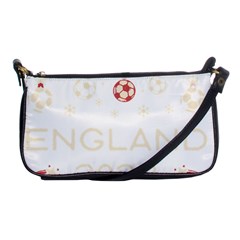 England T- Shirt England Ugly Christmas Sweater Soccer Football 2022 Xmas Pajama T- Shirt (1) Shoulder Clutch Bag by ZUXUMI