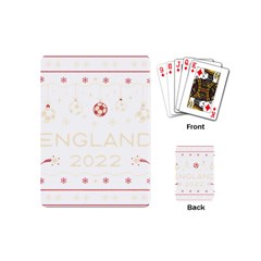 England T- Shirt England Ugly Christmas Sweater Soccer Football 2022 Xmas Pajama T- Shirt (1) Playing Cards Single Design (mini) by ZUXUMI