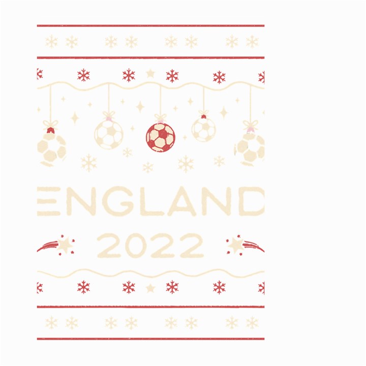 England T- Shirt England Ugly Christmas Sweater Soccer Football 2022 Xmas Pajama T- Shirt (1) Large Garden Flag (Two Sides)