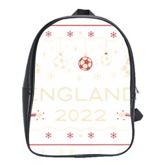 England T- Shirt England Ugly Christmas Sweater Soccer Football 2022 Xmas Pajama T- Shirt (1) School Bag (xl) by ZUXUMI