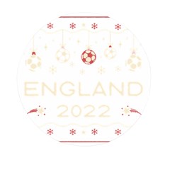 England T- Shirt England Ugly Christmas Sweater Soccer Football 2022 Xmas Pajama T- Shirt (1) Mini Round Pill Box by ZUXUMI