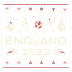 England T- Shirt England Ugly Christmas Sweater Soccer Football 2022 Xmas Pajama T- Shirt (1) Lightweight Scarf  by ZUXUMI