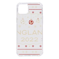 England T- Shirt England Ugly Christmas Sweater Soccer Football 2022 Xmas Pajama T- Shirt (1) Iphone 14 Plus Tpu Uv Print Case