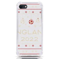 England T- Shirt England Ugly Christmas Sweater Soccer Football 2022 Xmas Pajama T- Shirt (1) Iphone Se by ZUXUMI