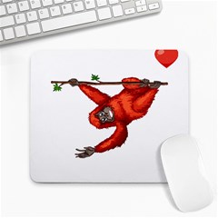 Orangutan T-shirtsteal Your Heart Orangutan 05 T-shirt Large Mousepad