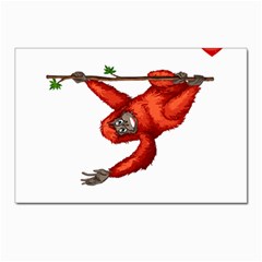 Orangutan T-shirtsteal Your Heart Orangutan 05 T-shirt Postcard 4 x 6  (pkg Of 10) by EnriqueJohnson