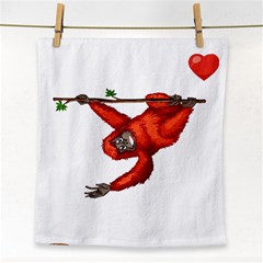 Orangutan T-shirtsteal Your Heart Orangutan 05 T-shirt Face Towel by EnriqueJohnson