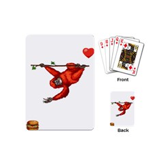 Orangutan T-shirtsteal Your Heart Orangutan 05 T-shirt Playing Cards Single Design (Mini)