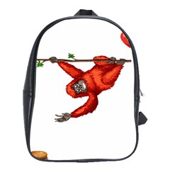 Orangutan T-shirtsteal Your Heart Orangutan 05 T-shirt School Bag (XL)