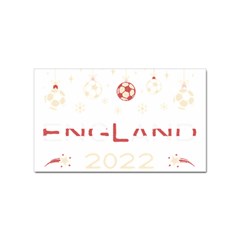 England T- Shirt England Ugly Christmas Sweater Soccer Football 2022 Xmas Pajama T- Shirt Sticker (rectangular) by ZUXUMI