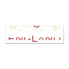 England T- Shirt England Ugly Christmas Sweater Soccer Football 2022 Xmas Pajama T- Shirt Sticker (bumper) by ZUXUMI