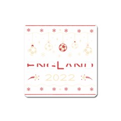 England T- Shirt England Ugly Christmas Sweater Soccer Football 2022 Xmas Pajama T- Shirt Square Magnet by ZUXUMI