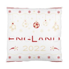 England T- Shirt England Ugly Christmas Sweater Soccer Football 2022 Xmas Pajama T- Shirt Standard Cushion Case (one Side) by ZUXUMI