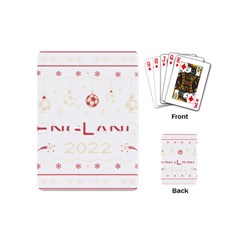 England T- Shirt England Ugly Christmas Sweater Soccer Football 2022 Xmas Pajama T- Shirt Playing Cards Single Design (mini) by ZUXUMI