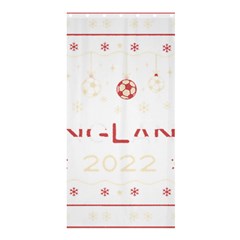 England T- Shirt England Ugly Christmas Sweater Soccer Football 2022 Xmas Pajama T- Shirt Shower Curtain 36  X 72  (stall)  by ZUXUMI