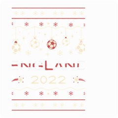 England T- Shirt England Ugly Christmas Sweater Soccer Football 2022 Xmas Pajama T- Shirt Small Garden Flag (two Sides) by ZUXUMI