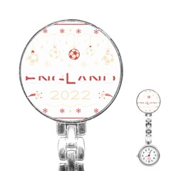 England T- Shirt England Ugly Christmas Sweater Soccer Football 2022 Xmas Pajama T- Shirt Stainless Steel Nurses Watch by ZUXUMI