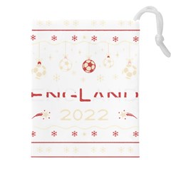 England T- Shirt England Ugly Christmas Sweater Soccer Football 2022 Xmas Pajama T- Shirt Drawstring Pouch (5xl) by ZUXUMI